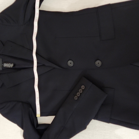 J.Crew Super 120s Black 2 Button Blazer Jacket Size 0 - Picture 3 of 7